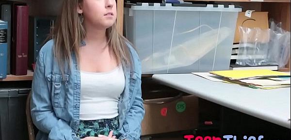  Teen Thief Brooke Bliss Gets Banged In Office